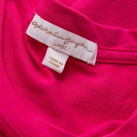 Spiritual Gangster "Nothing But Love" Sweatshirt Hacci Comfy Cozy Pink Large New - Picture 5 of 8